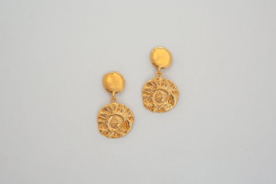 Earrings Klimt Round