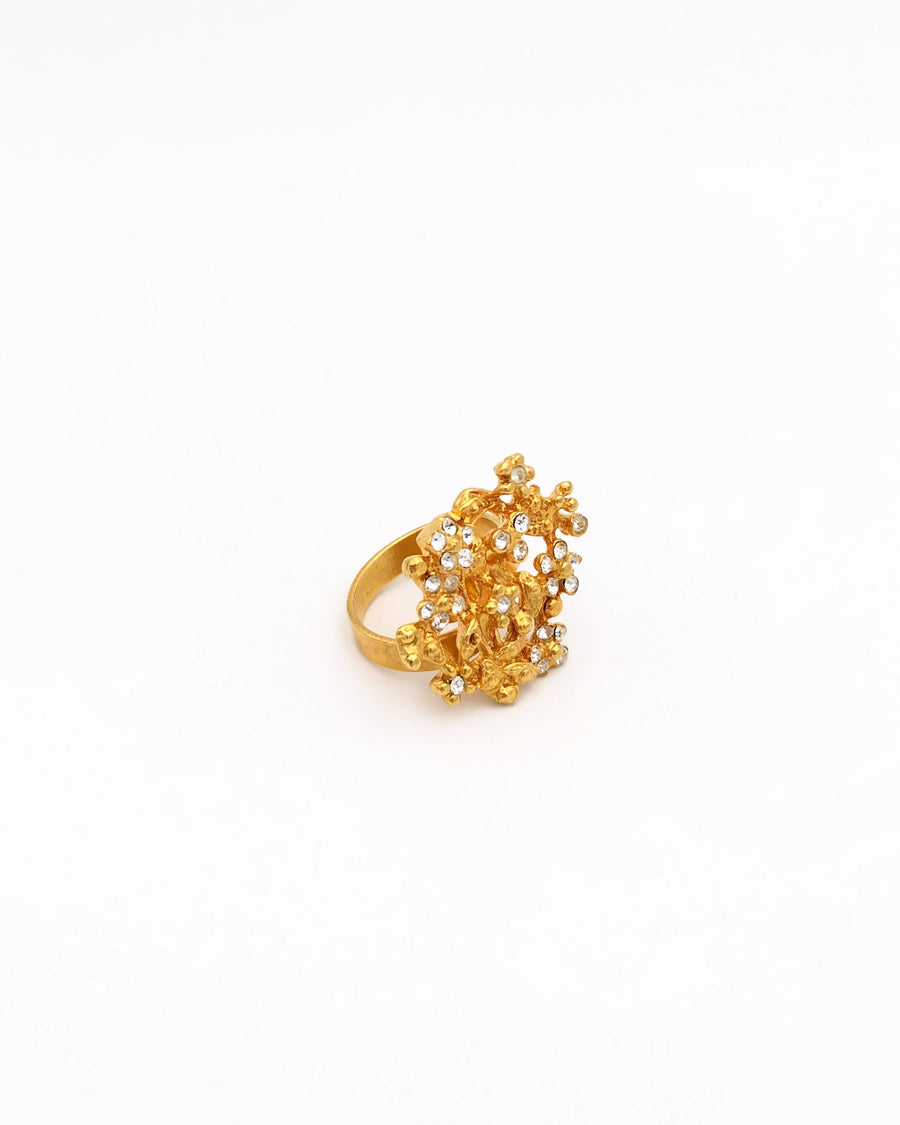 Ring Floralie 2 PT+SWAROVSKI